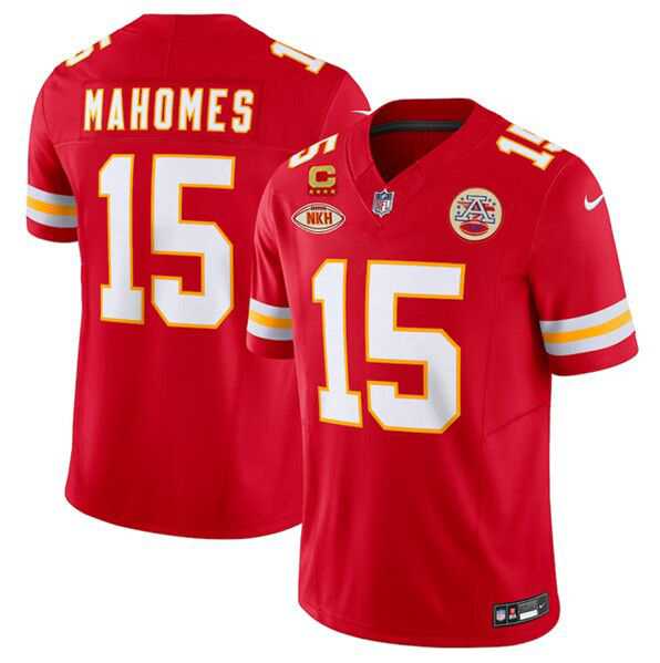 Men & Women & Youth Kansas City Chiefs #15 Patrick Mahomes Red 2024 F.U.S.E. With NKH Patch And 4-star C Patch Vapor Untouchable Limited Jersey,We sell and wholesale Men & Women & Youth Kansas City Chiefs #15 Patrick Mahomes Red 2024 F.U.S.E. With NKH Patch And 4-star C Patch Vapor Untouchable Limited Jersey on line form chian!